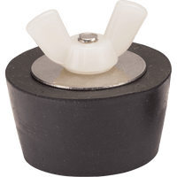 Winter Rubber Expansion Plug #7 w/ White Nylon Wing Nut for 1-1/4" Pipe