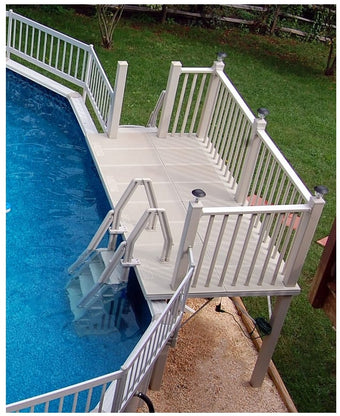 compare product Vinyl Works 5' x 10' Resin Side Deck for Oval A/G Pools | RD-T