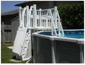 compare product Vinyl Works 5' x 5' Resin Pool Deck Kit for A/G Pools w/ Steps | SD-T