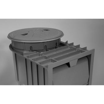 compare product Waterway Renegade Gunite Skimmer, 2 Port, Round Lid, 2