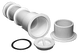 Waterway Volleyball Pole Holder Flange White | 540-6710