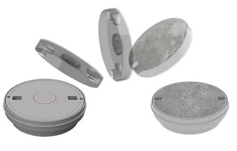 compare product Waterway Reversible Round Skimmer Lid and Assembly Kit, 10 Pieces, White | 540-7800WW-10