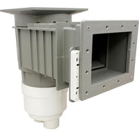 Waterway Renegade Standard Vinyl Liner Skimmer, 2 Port, Square Lid, 2" Socket, Gray |540-8407