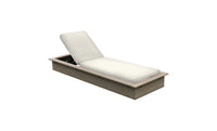 Echo Chaise With White Fabric