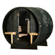 Audra 2-4 Person Canopy Barrel Sauna in Onyx