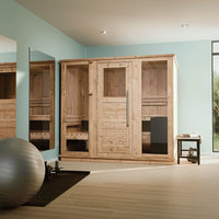 Bridgeport 6 Person Indoor Sauna in Rustic Cedar