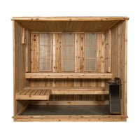 Bridgeport 6 Person Indoor Sauna in Rustic Cedar