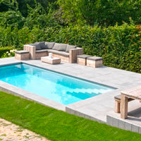 The Chic Fiberglass Pool 21' 4" x 10' 6"