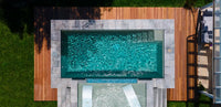 The Chic Fiberglass Pool 21' 4" x 10' 6"