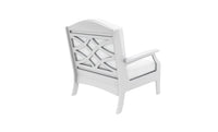 Lattice Back Legacy Club Chair With White Cushions