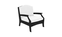 Lattice Back Legacy Club Chair With White Cushions