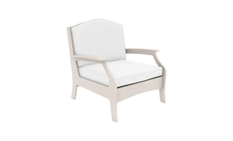 compare product Lattice Back Legacy Club Chair With White Cushions