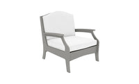 Lattice Back Legacy Club Chair With White Cushions