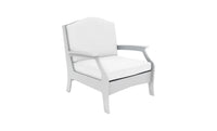 Lattice Back Legacy Club Chair With White Cushions