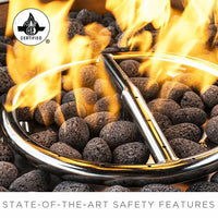 Lighting Fire Pit-Propane 40" Round