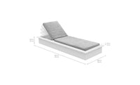 Echo Chaise With White Fabric
