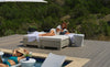 Affinity Square Sunbed with Flat White Cushion