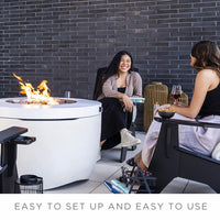 Lighting Fire Pit-Propane 40" Round