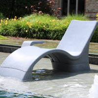 GPP White Lounge Chair & Connecting Table