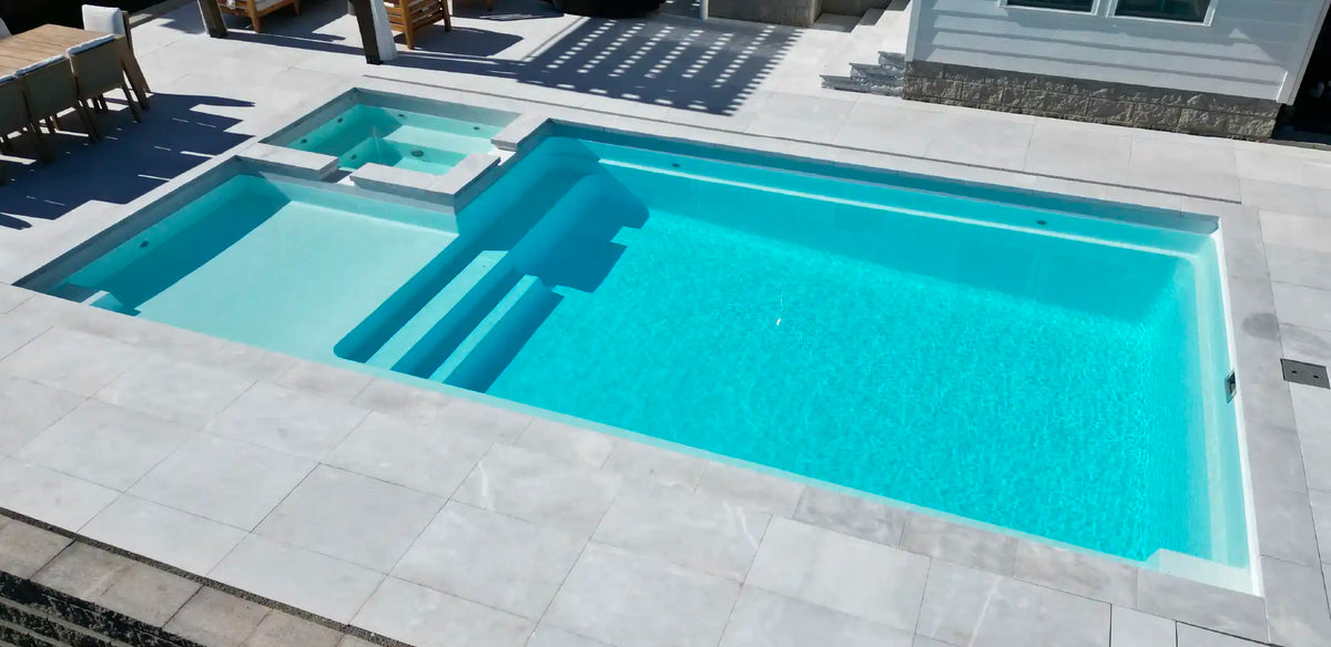 The Intrigue Fiberglass Pool 30' x 15' 5"