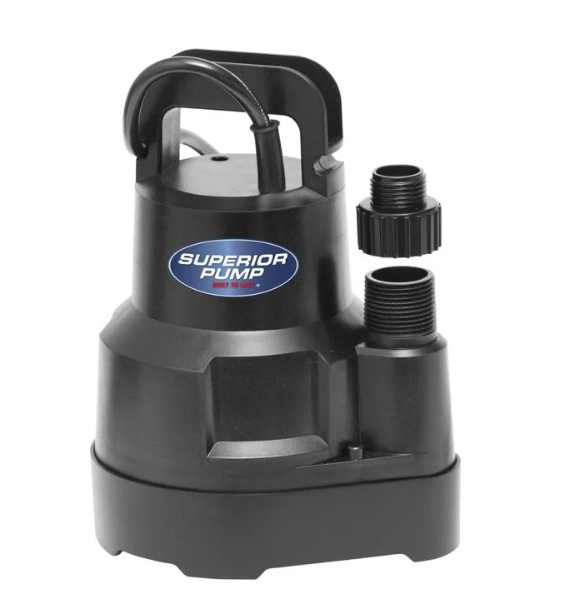 THERMOPLASTIC SUBMERSIBLE UTILITY PUMP 8' POWER CORD  | SRP91016
