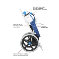 HammerHead Service Unit Cart Only – Includes Cart & Trailer Mount (No Battery, Charger, Pole, or Vacuum Head) | HAMSERVCART