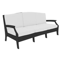Lattice Back Legacy Sofa With White Cushions