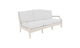 Lattice Back Legacy Sofa With White Cushions
