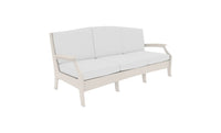 Lattice Back Legacy Sofa With White Cushions