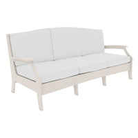 Lattice Back Legacy Sofa With White Cushions