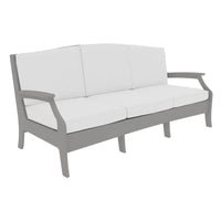 Lattice Back Legacy Sofa With White Cushions
