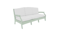 Lattice Back Legacy Sofa With White Cushions