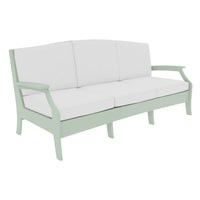 Lattice Back Legacy Sofa With White Cushions