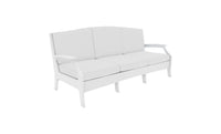 Lattice Back Legacy Sofa With White Cushions
