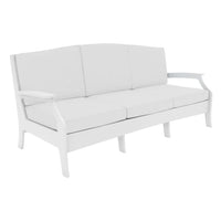 Lattice Back Legacy Sofa With White Cushions