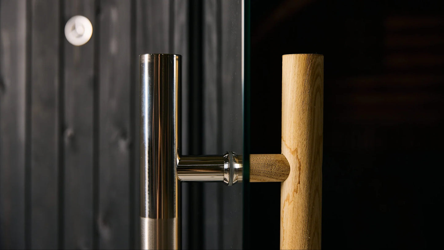 Lewisburg 6-8 Person Barrel Sauna in Onyx