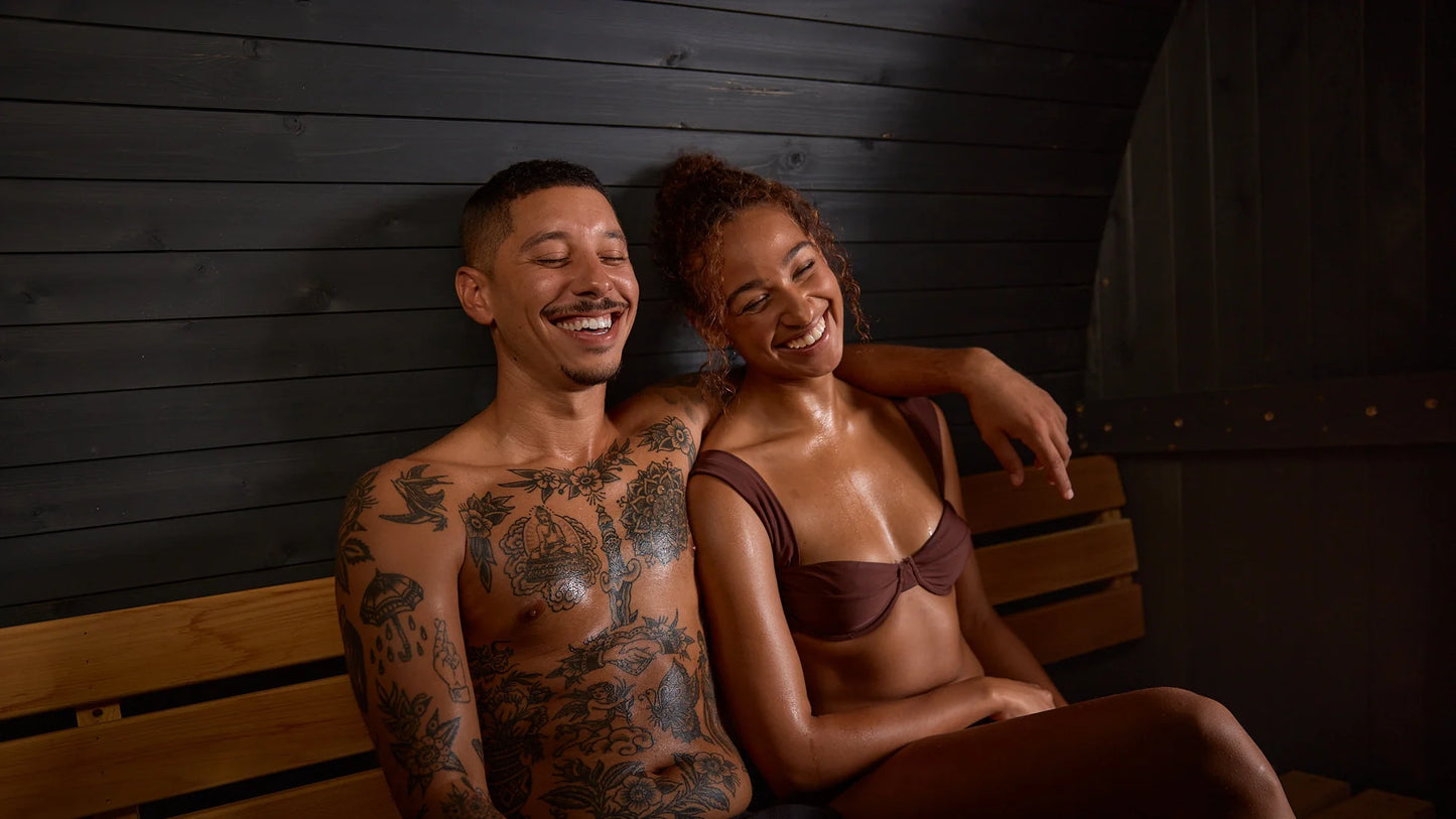 Lewisburg 6-8 Person Barrel Sauna in Onyx