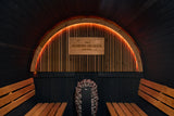 Lewisburg 6-8 Person Barrel Sauna in Onyx