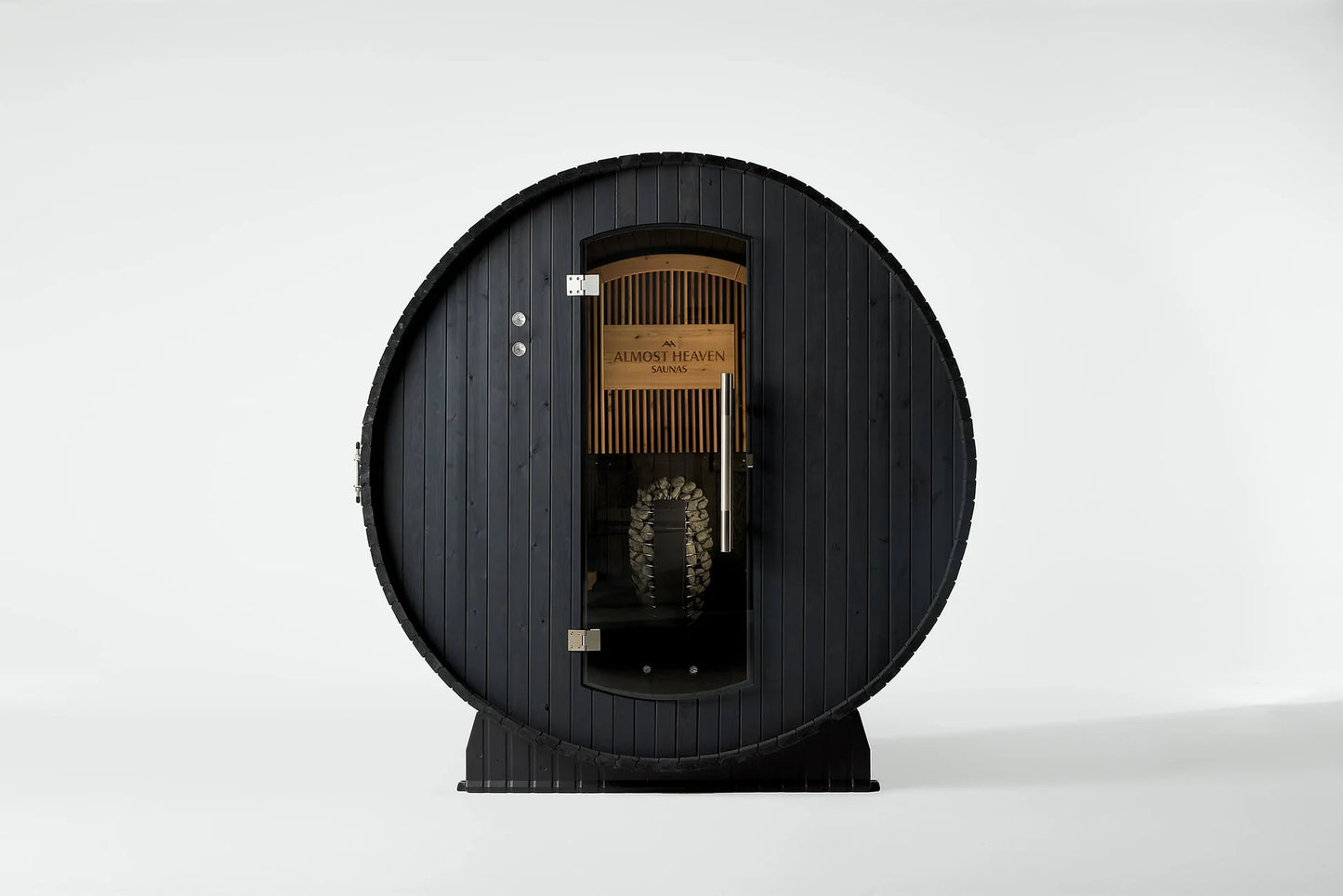 Lewisburg 6-8 Person Barrel Sauna in Onyx
