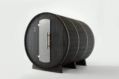 Lewisburg 6-8 Person Barrel Sauna in Onyx