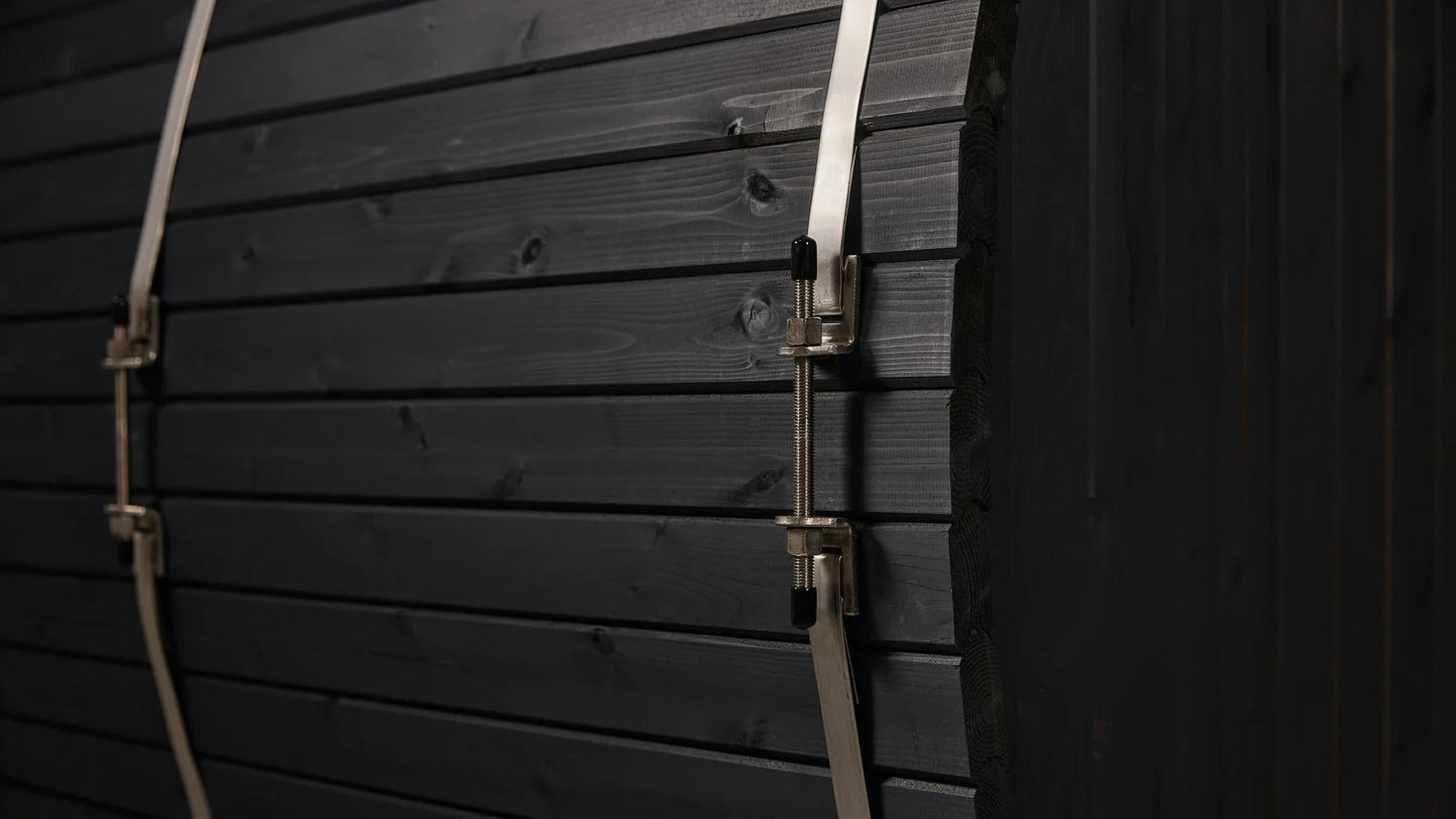 Lewisburg 6-8 Person Barrel Sauna in Onyx