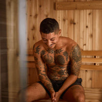 Logan 1 Person Indoor Sauna in Rustic Red Cedar