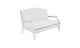 Lattice Back Legacy Loveseat With White Cushions