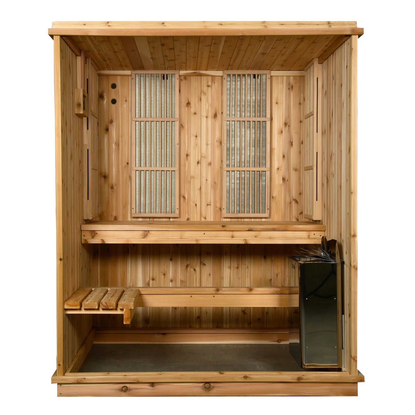 Madison 2-3 Person Indoor Sauna in Rustic Red Cedar