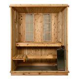 Madison 2-3 Person Indoor Sauna in Rustic Red Cedar
