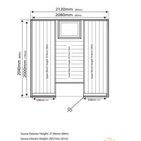 Olympus 6 Person Sauna
