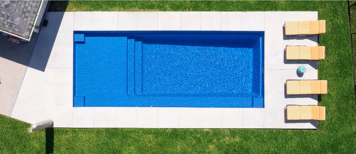 The Ovation Fiberglass Pool 30' x 12' 6"