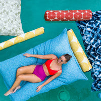 Canvas Mineral Blue Laze Doodle