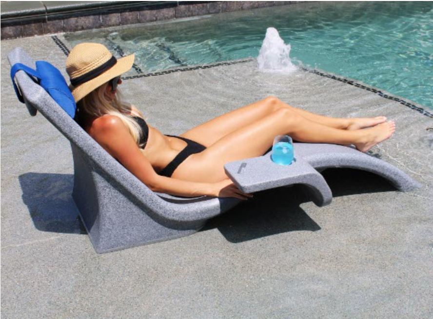 GPP Sandstone Lounge Chair Connecting Table