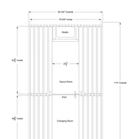 Shenandoah 4 Person Barrel Sauna in Rustic Cedar